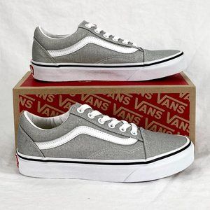 NIB! Vans® W 6.5/M 5.0, Old Skool, Silver & True White